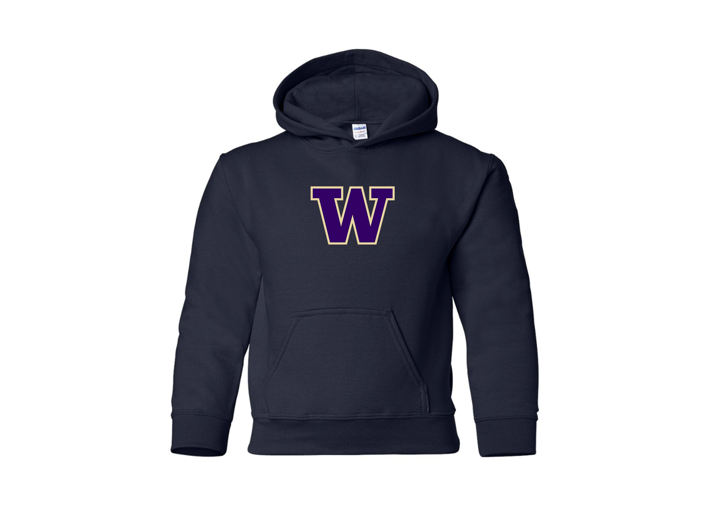 Youth Washington Huskies Gildan Heavy Blend  Hooded Sweatshirt