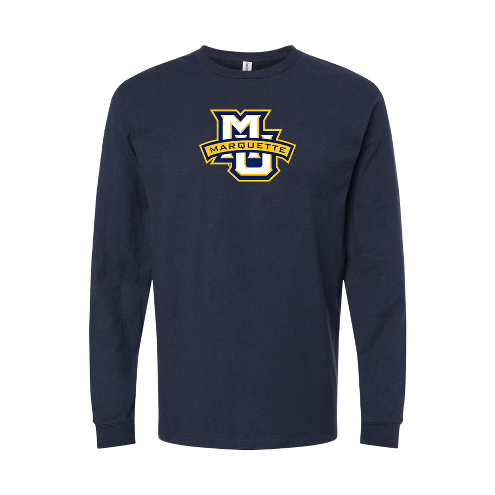 Youth Marquette Golden Eagles Logo Cotton Long Sleeve T-Shirt