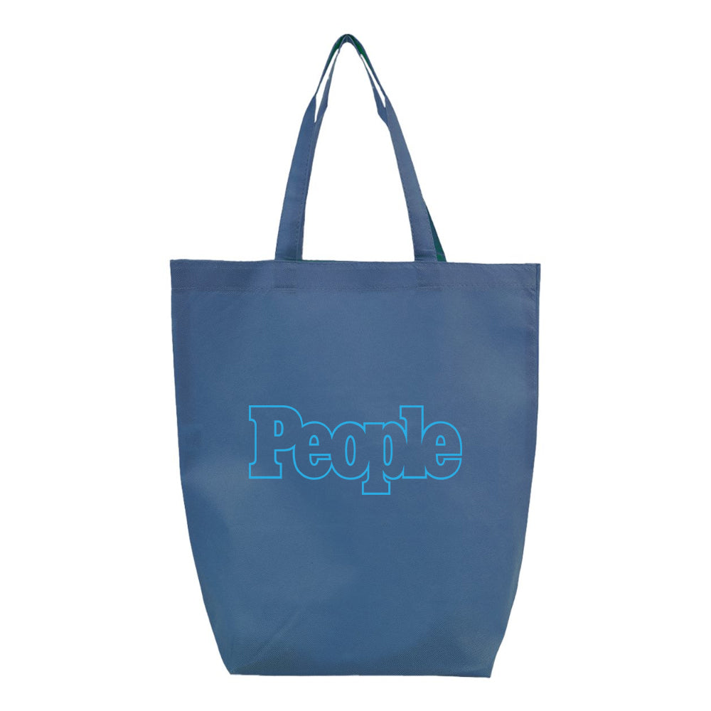 People Magazine Logo Q-Tees Non-Woven Gusset Bottom Tote