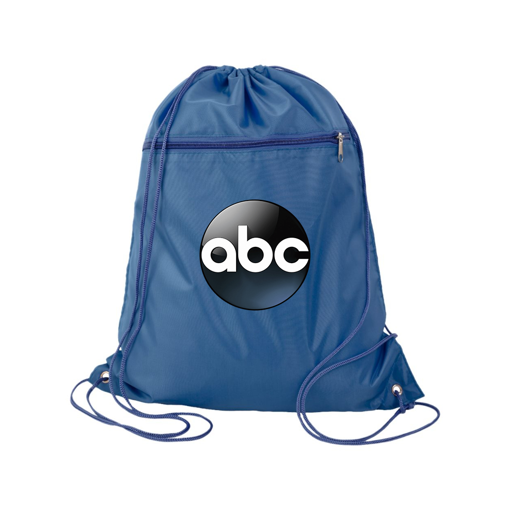 Abc Logo Q-Tees - Polyester Cinchpack