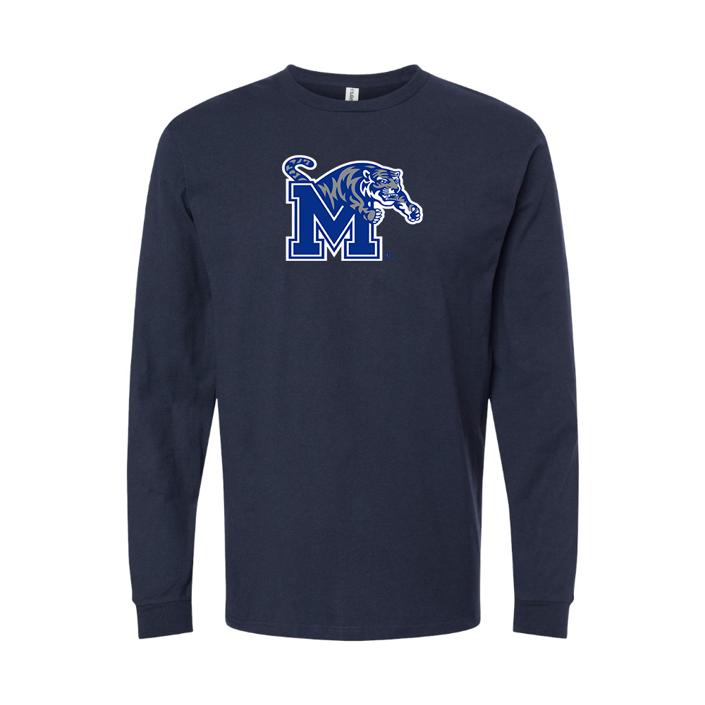 Youth Memphis Tigers Logo Cotton Long Sleeve T-Shirt