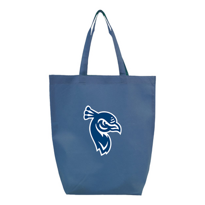Saint Peters Peacocks Logo Q-Tees Non-Woven Gusset Bottom Tote