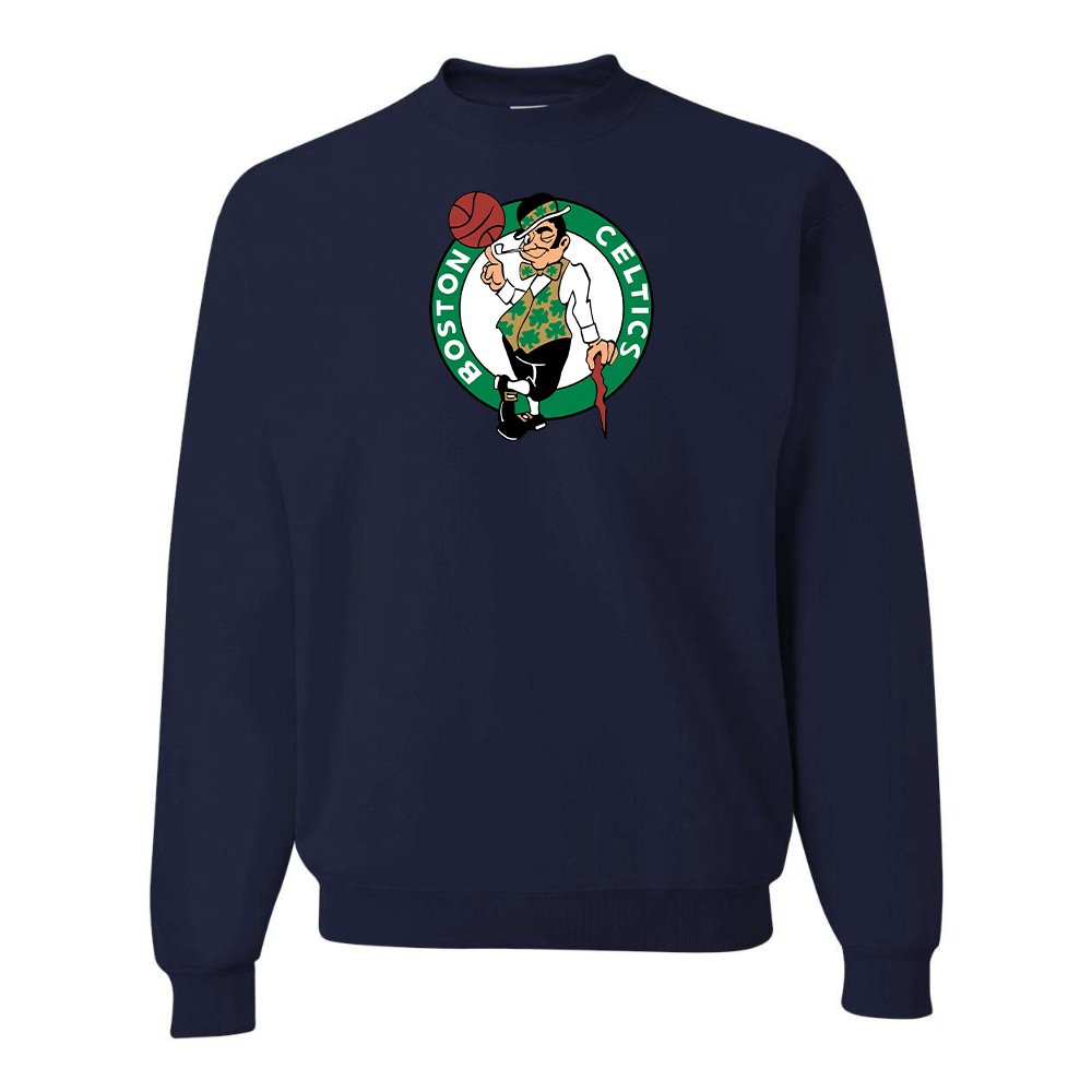 Men's Boston Celtics Logo  JERZEES NuBlend Crewneck Sweatshirt