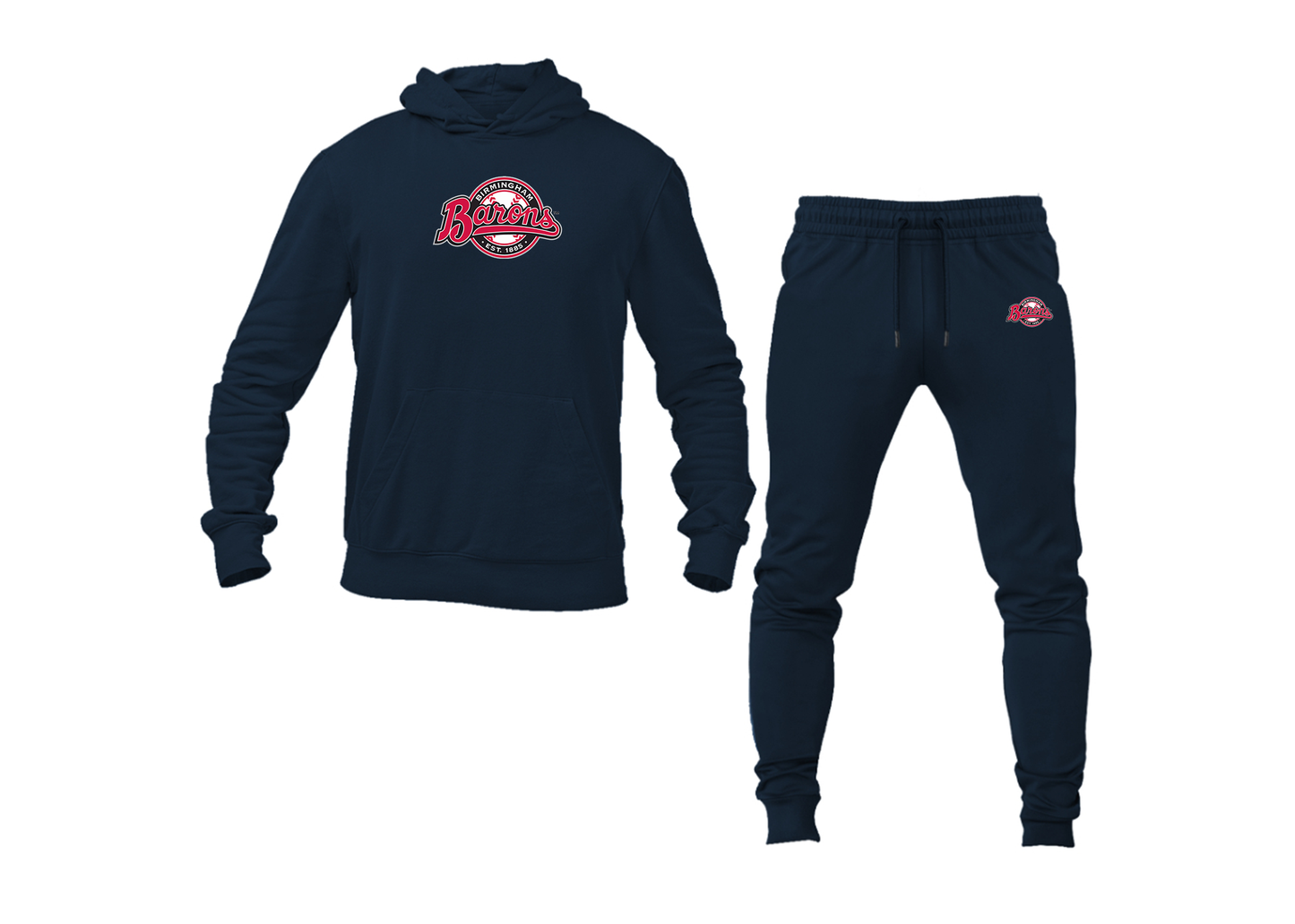 Men's Birmingham Barons Logo Hoodie Joggers Set