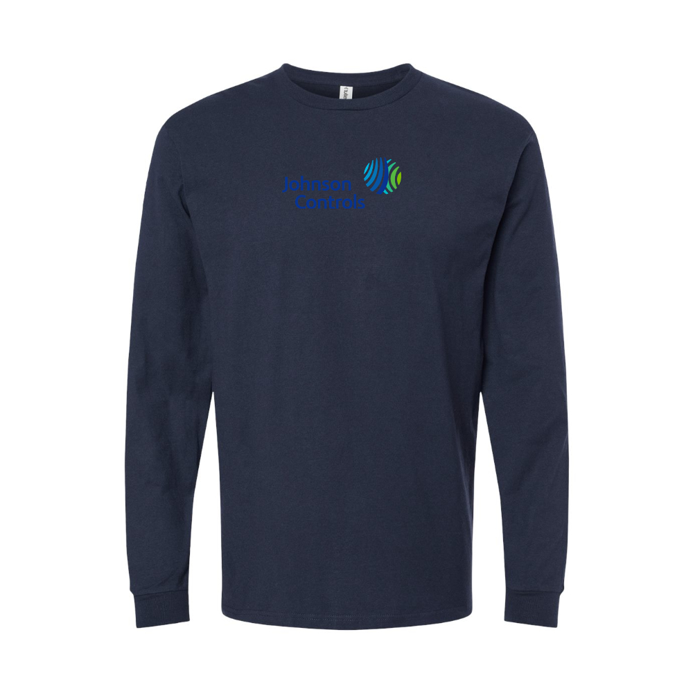 Youth Johnson-Controls Logo Cotton Long Sleeve T-Shirt