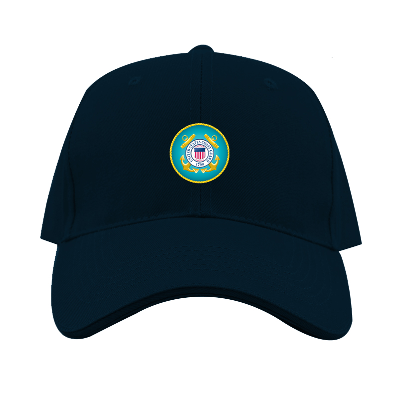 Coast Guard Logo Dad Baseball Cap Hat