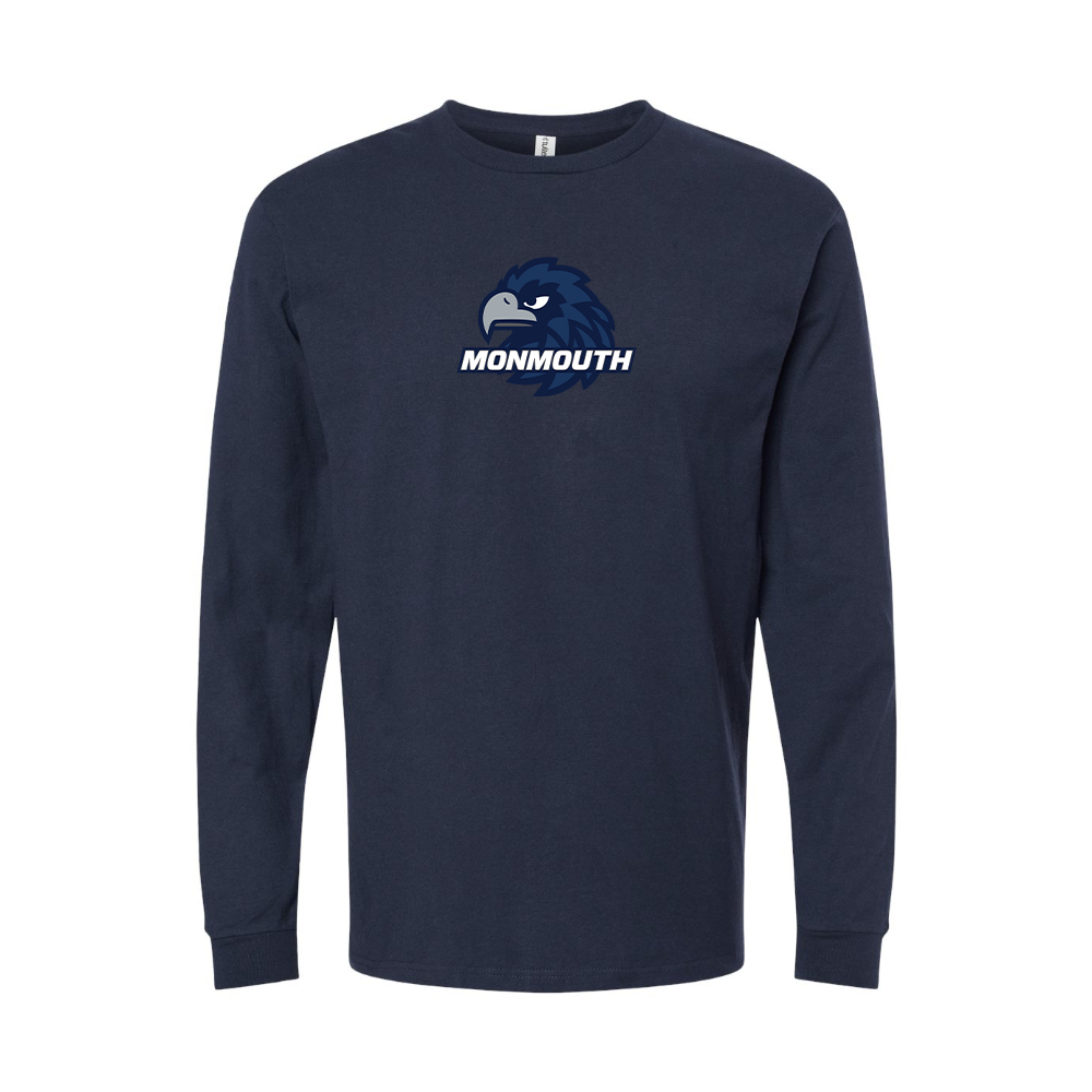 Youth Monmouth Hawks Logo Cotton Long Sleeve T-Shirt