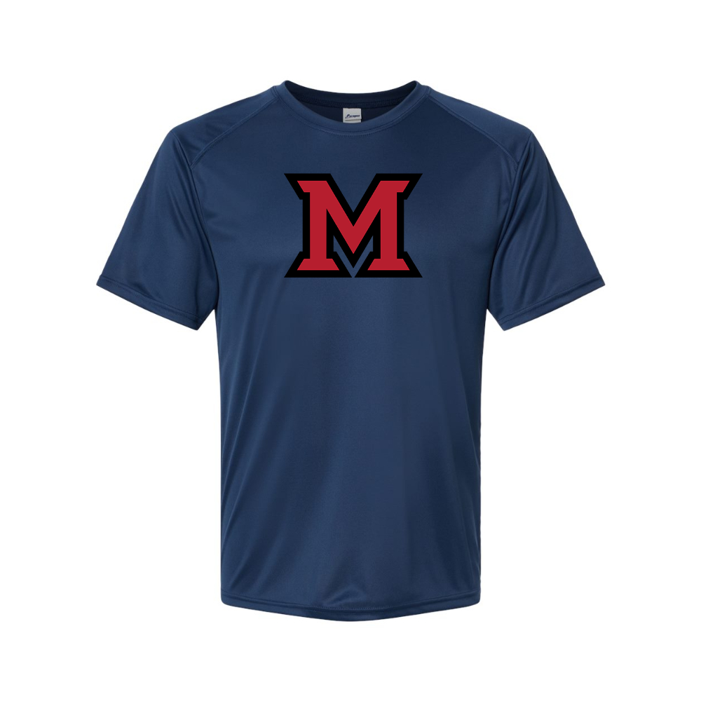 Men's Miami Ohio RedHawks Logo Polyester T-Shirt