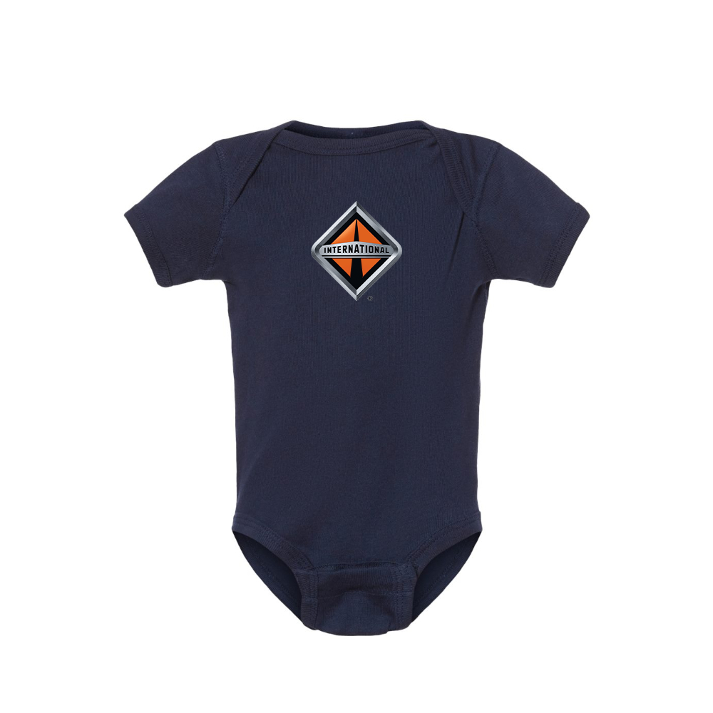 International Trucks Logo Baby Romper Onesie