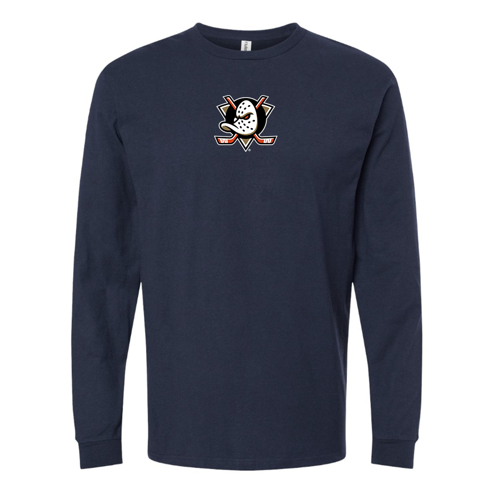 Men's Anaheim Ducks Logo Long Sleeve T-Shirt