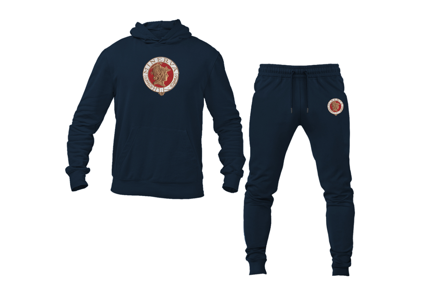Men's Minerva Cars Logo Hoodie Joggers Set