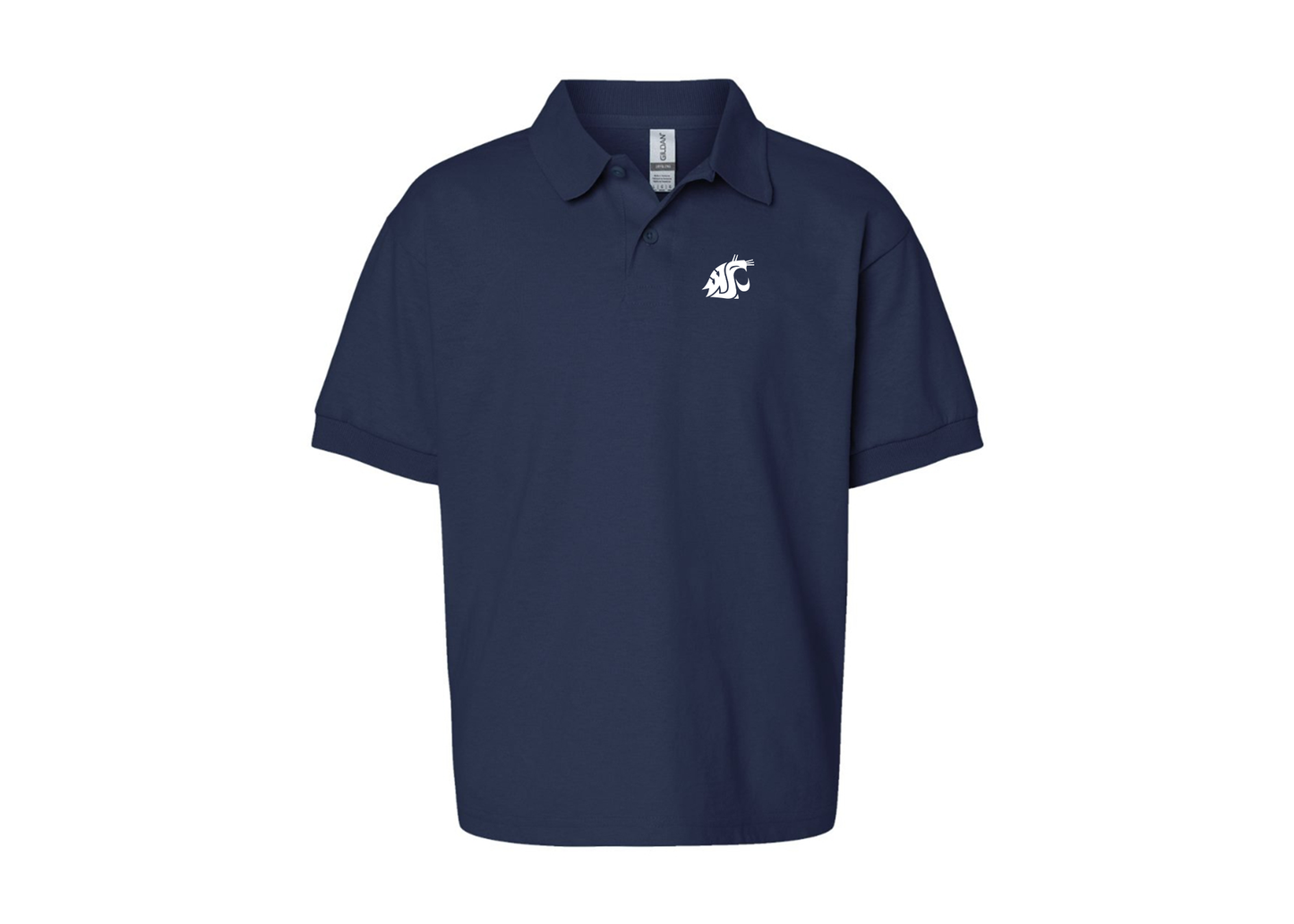 Youth Washington State Cougars Gildan Dry Blend Jersey Polo