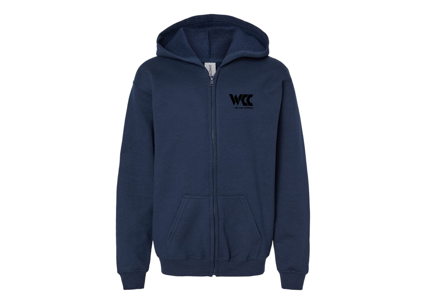 Gildan Heavy Blend Youth West Coast Conference Full Zip Hooded Sweatshirt