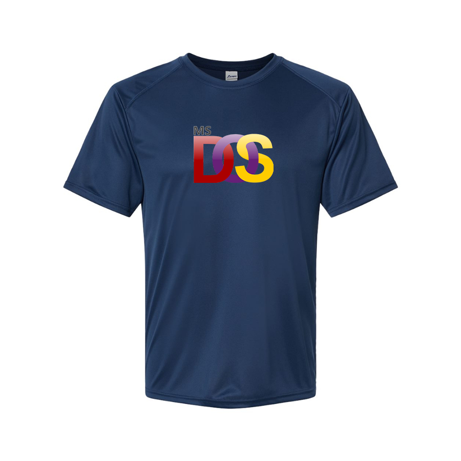 Men's MS DOS Logo Polyester T-Shirt