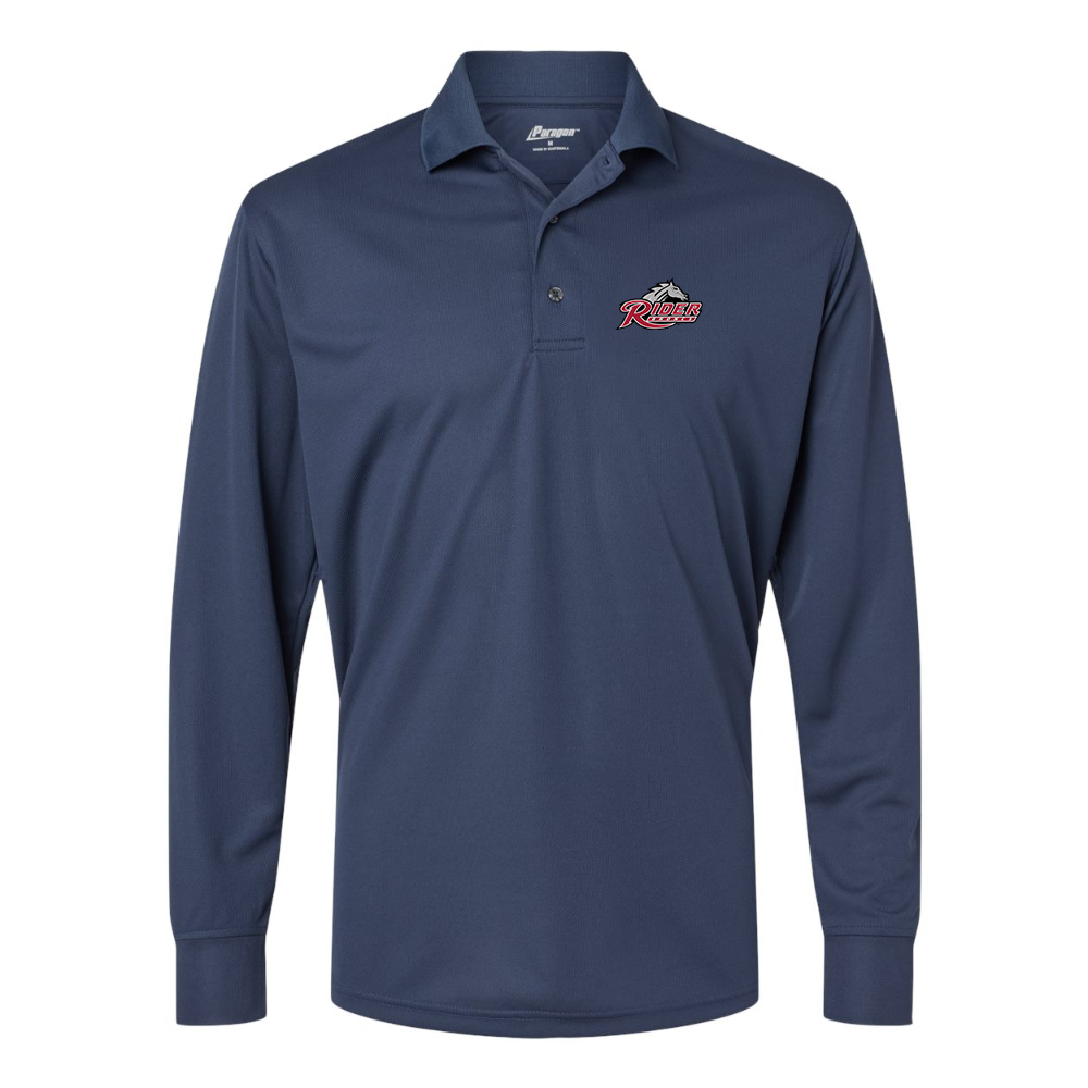 Men's Rider Broncs Logo Paragon Prescott Long Sleeve Polo