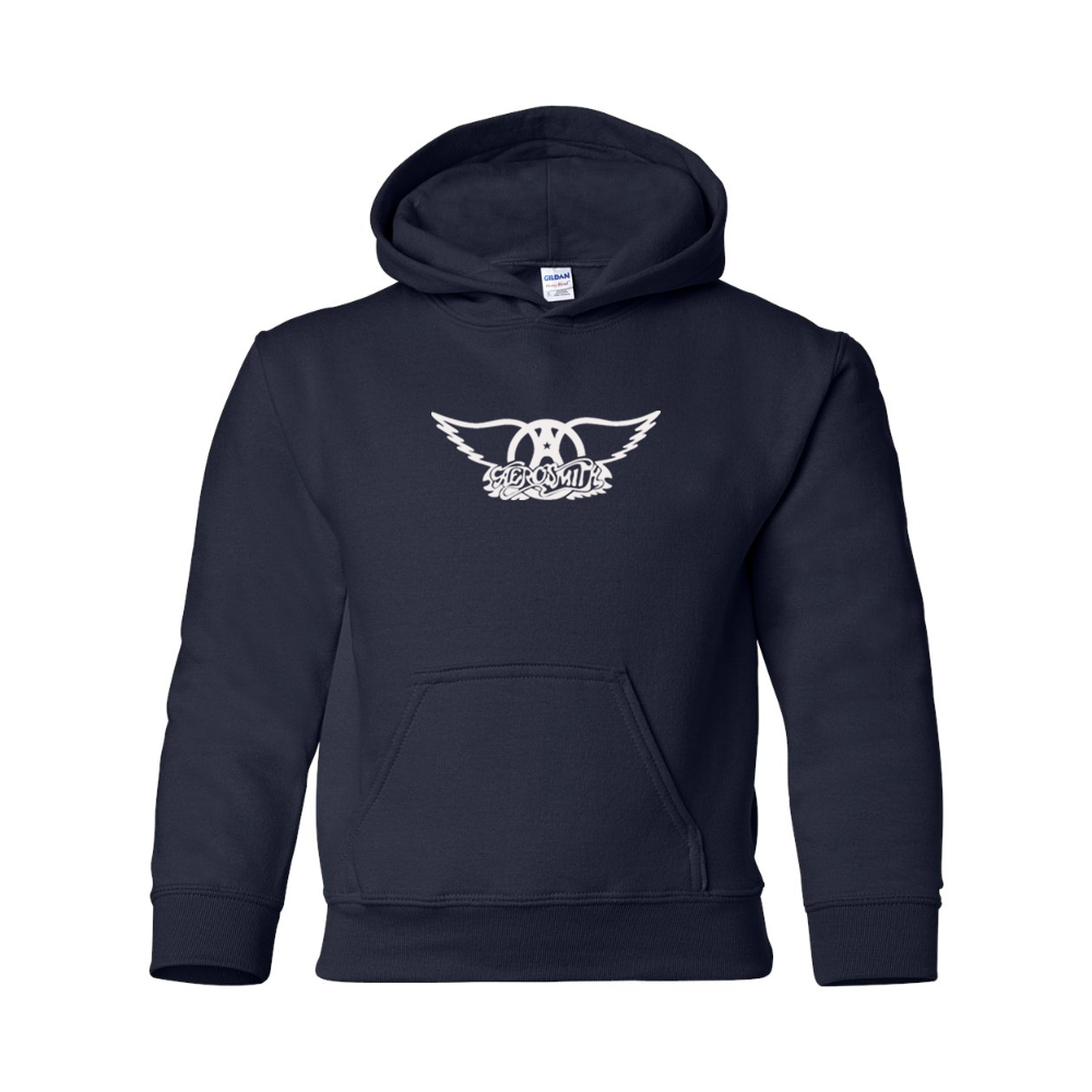Youth Aerosmith Logo Gildan Heavy Blend  Hooded Sweatshirt