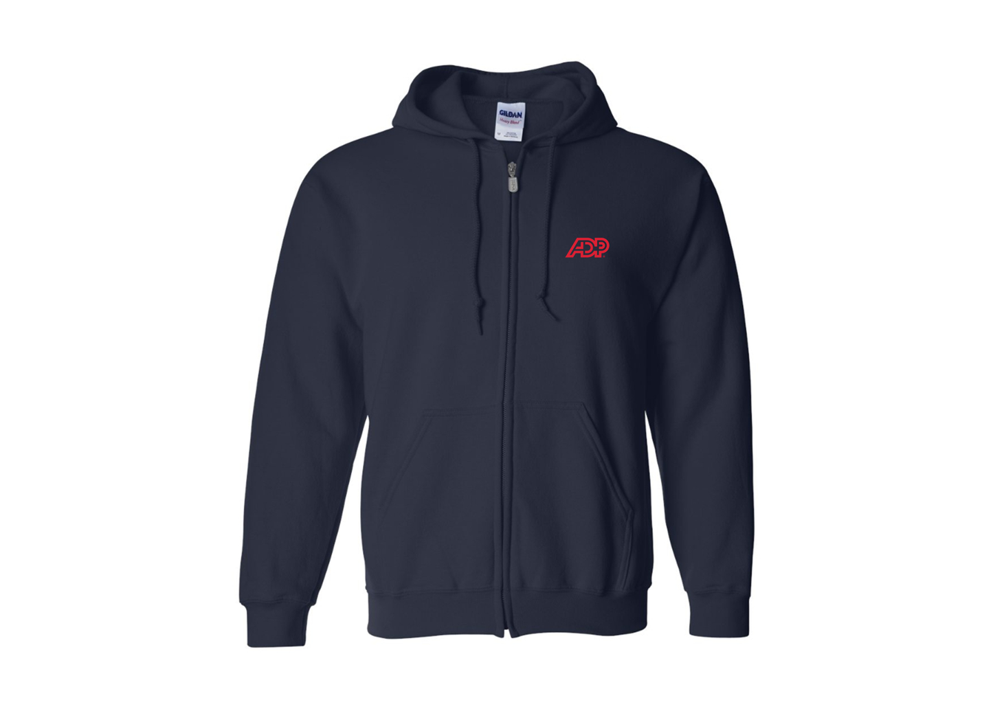 Men's ADP Logo Gildan  Heavy Blend Full Zip Hooded Sweatshirt