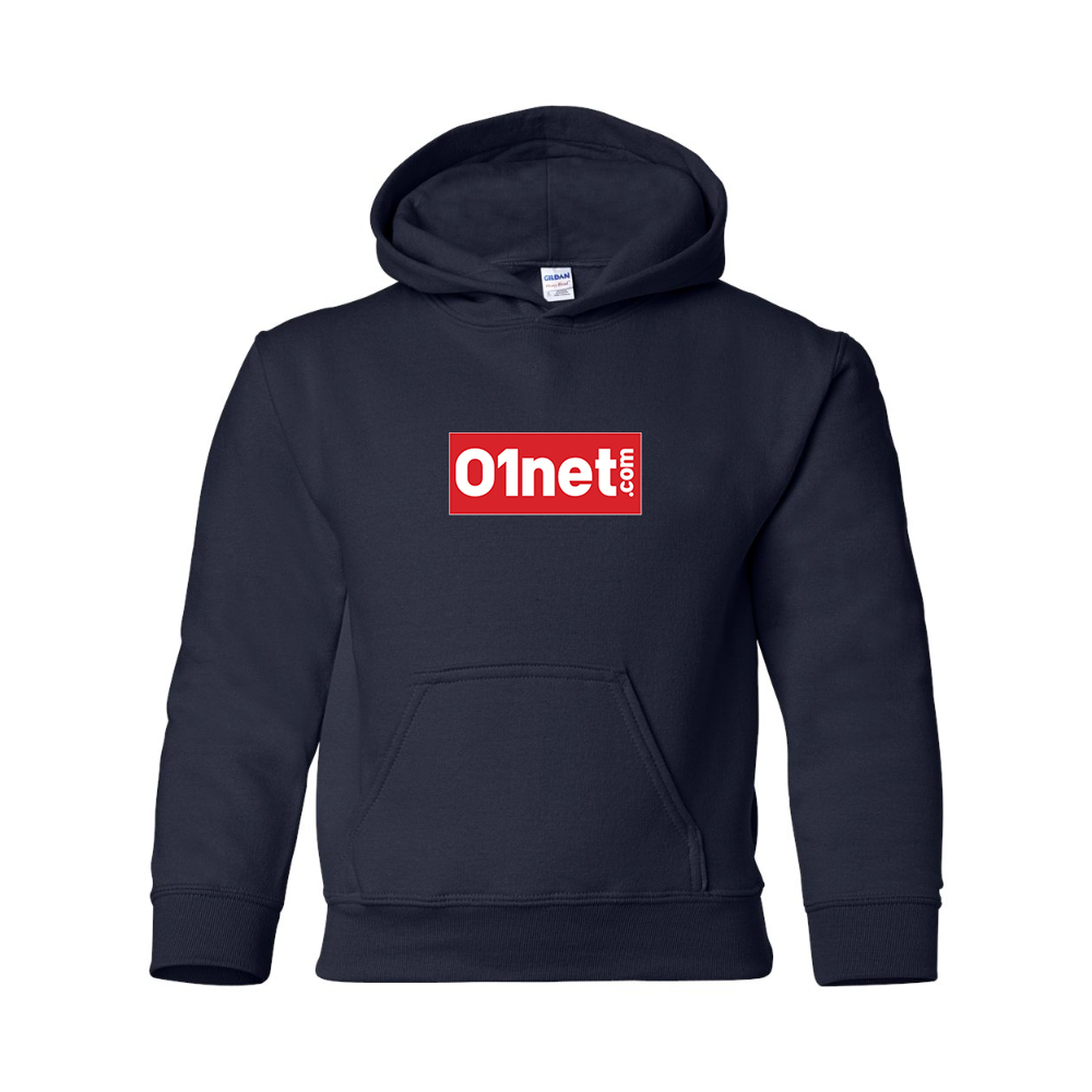 Youth 01net Logo Gildan Heavy Blend  Hooded Sweatshirt