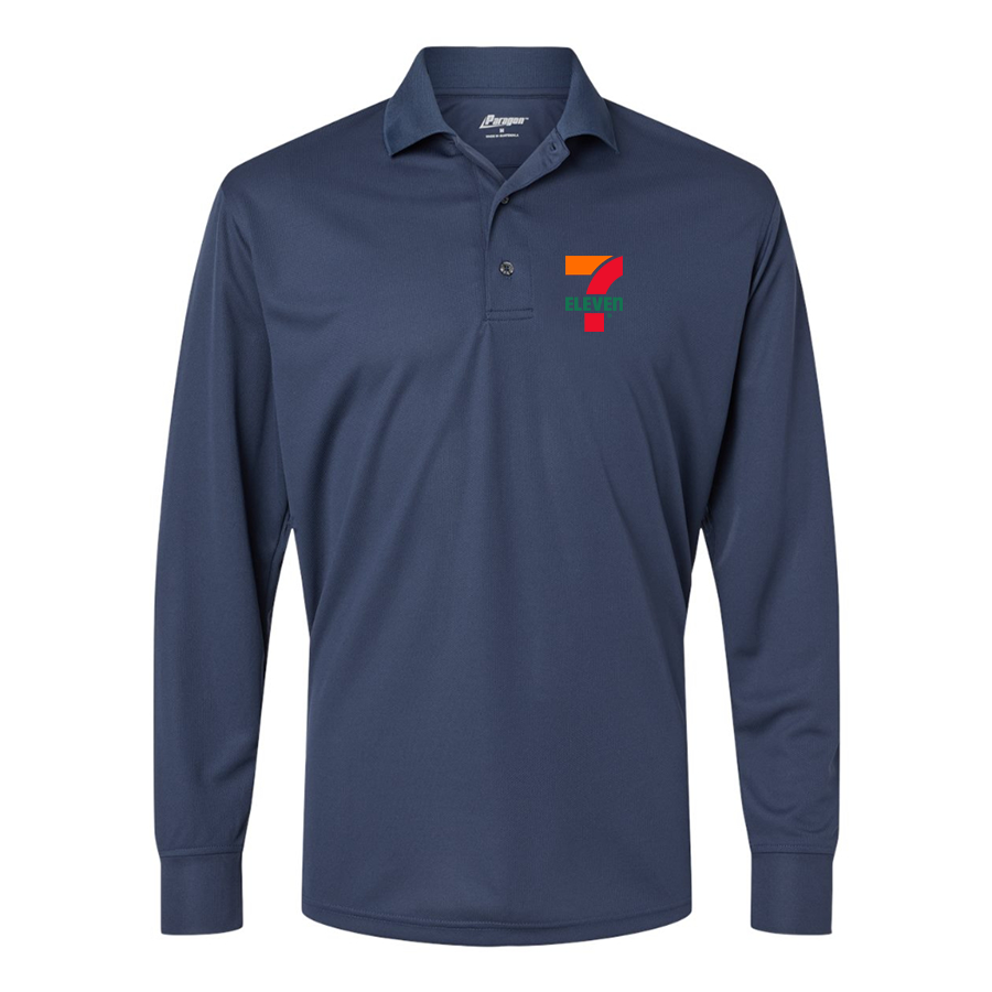 Men's 7 Eleven Logo Paragon Prescott Long Sleeve Polo