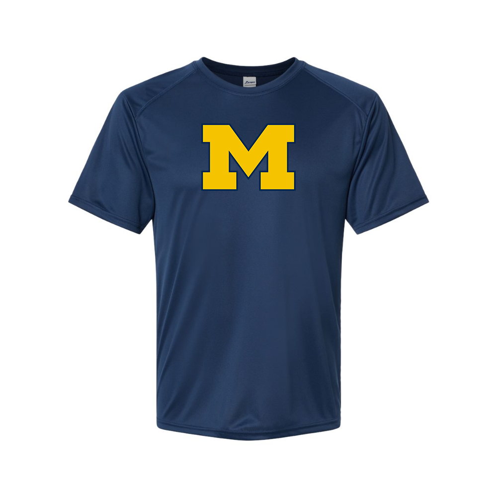 Men's Michigan Wolverines Logo Polyester T-Shirt