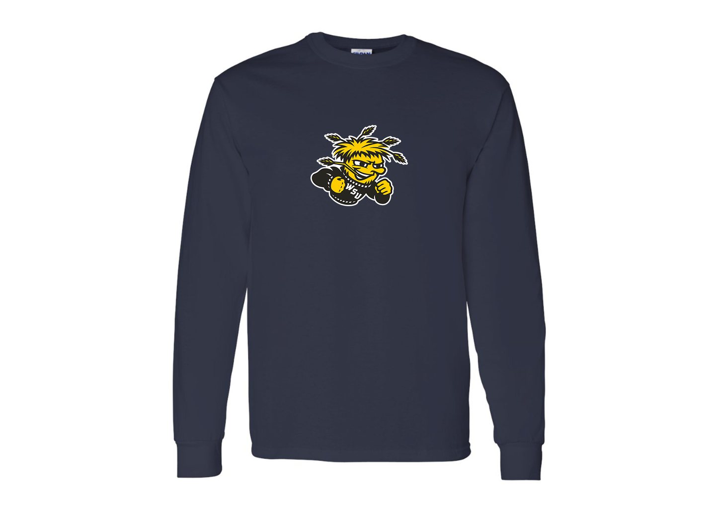 Men's Wichita State Shockers Gildan Heavy Cotton Long Sleeve T-Shirt