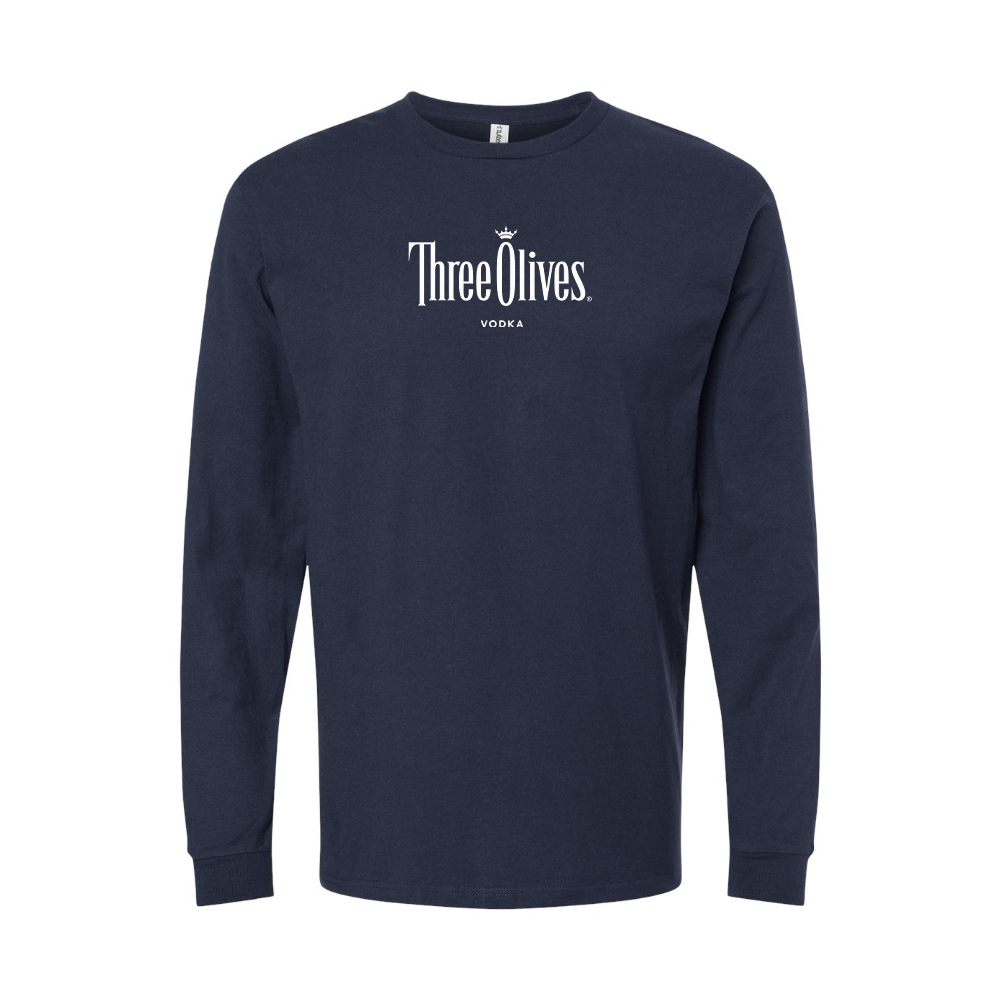 Youth Three Olives Logo Cotton Long Sleeve T-Shirt
