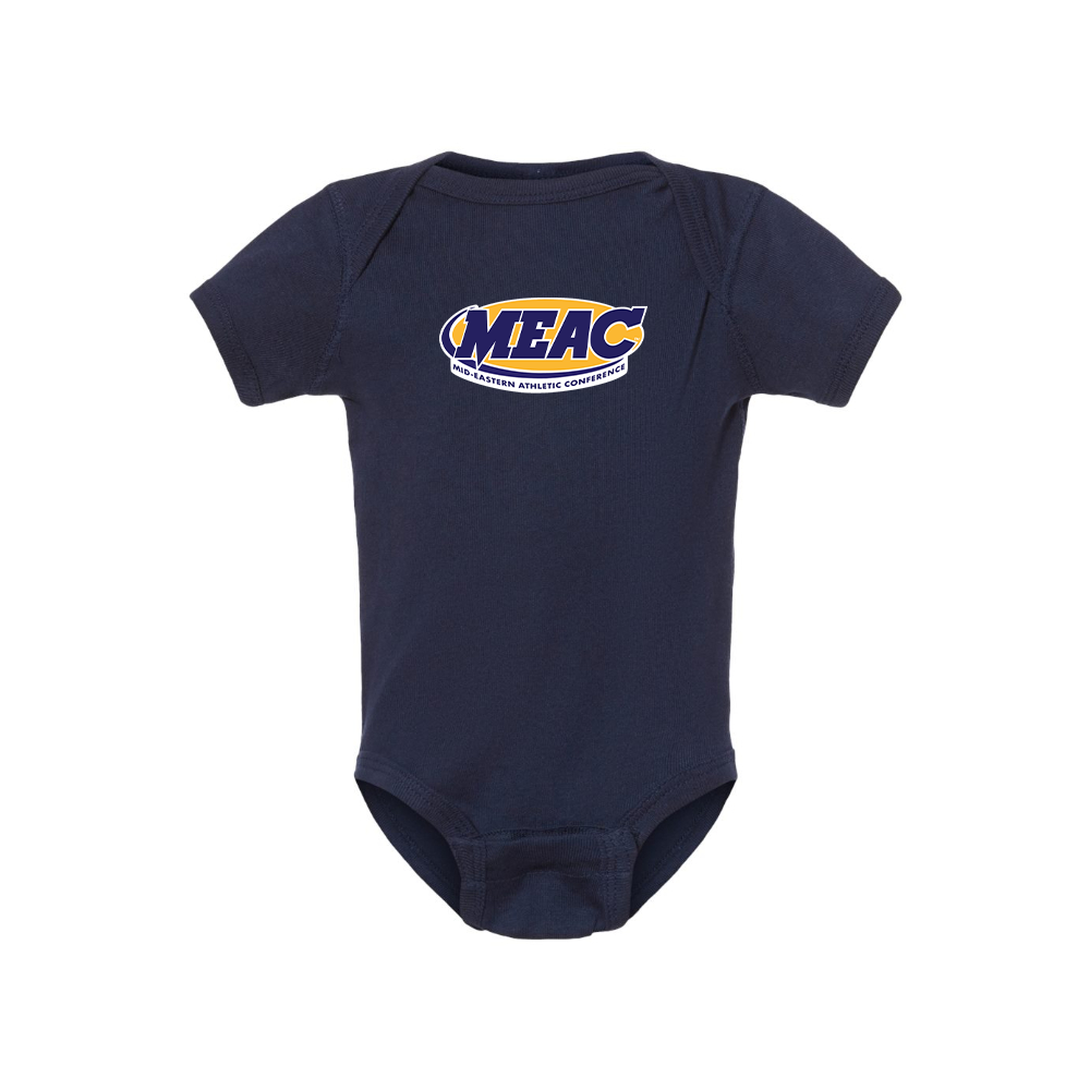 Mid Eastern Athletic Conference Logo Baby Romper Onesie