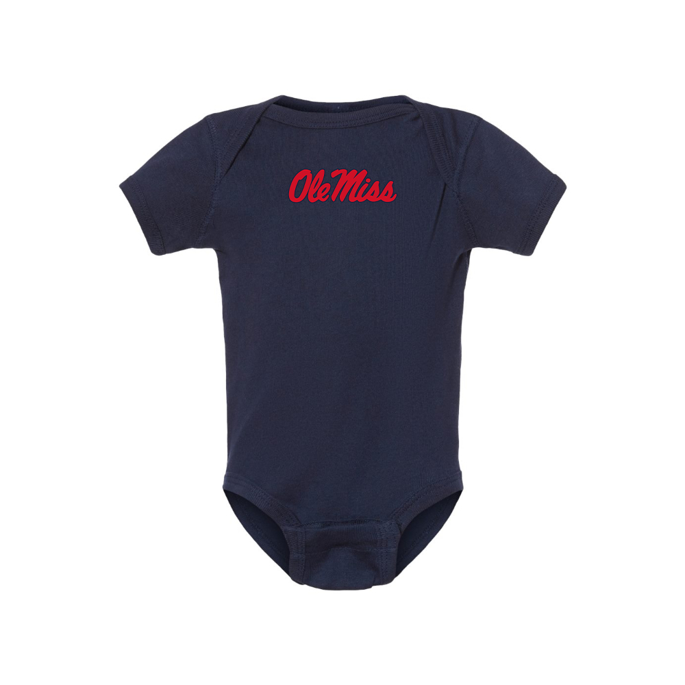 Mississippi Rebels Logo Baby Romper Onesie