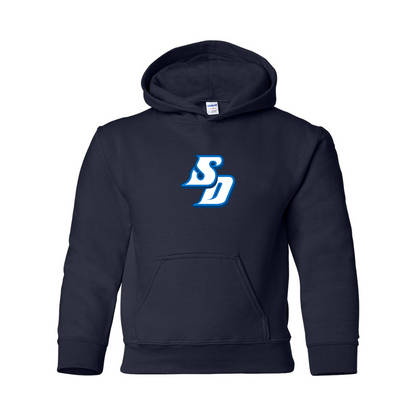 Youth San Diego Toreros Logo Gildan Heavy Blend  Hooded Sweatshirt