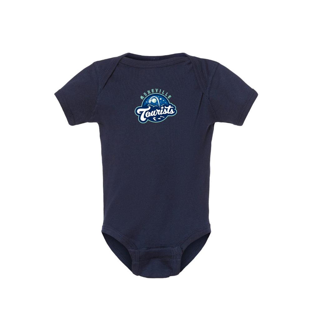 Asheville Tourists Logo Baby Romper Onesie
