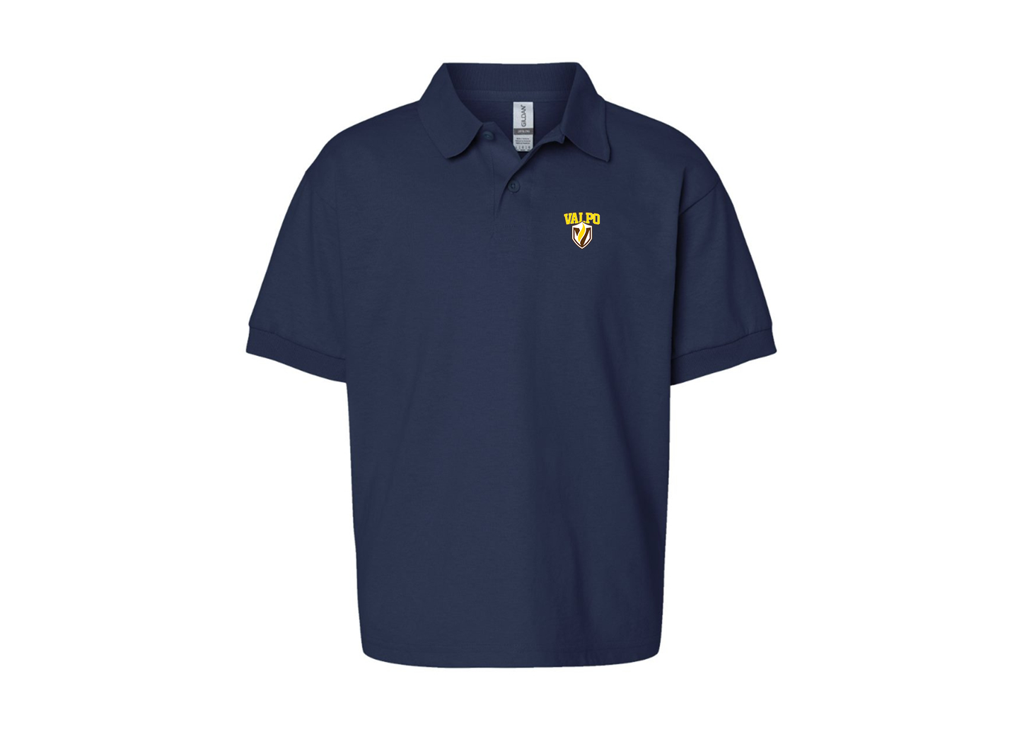Youth Valparaiso Crusaders Gildan Dry Blend Jersey Polo
