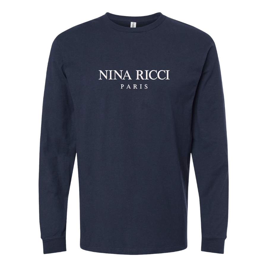 Men's Nina Ricci Paris Logo Long Sleeve T-Shirt