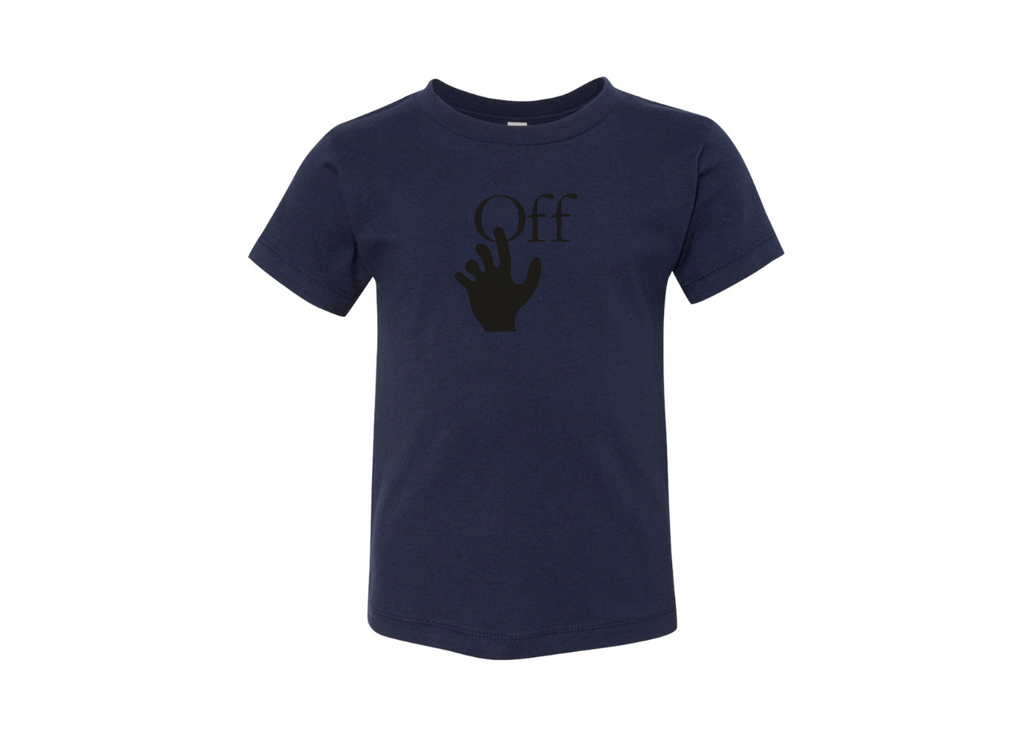Off-White Hand BELLA  CANVAS Toddler Jersey Tee
