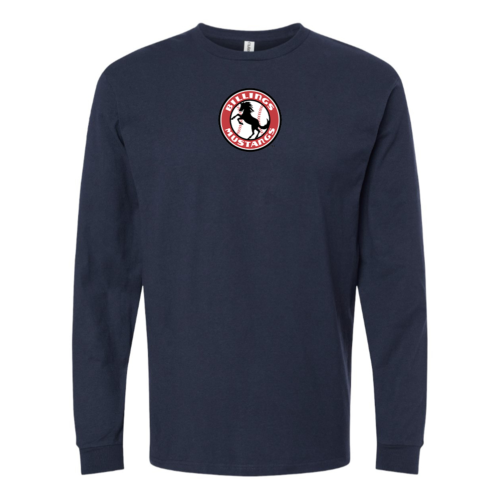 Men's Billings Mustangs Logo Long Sleeve T-Shirt