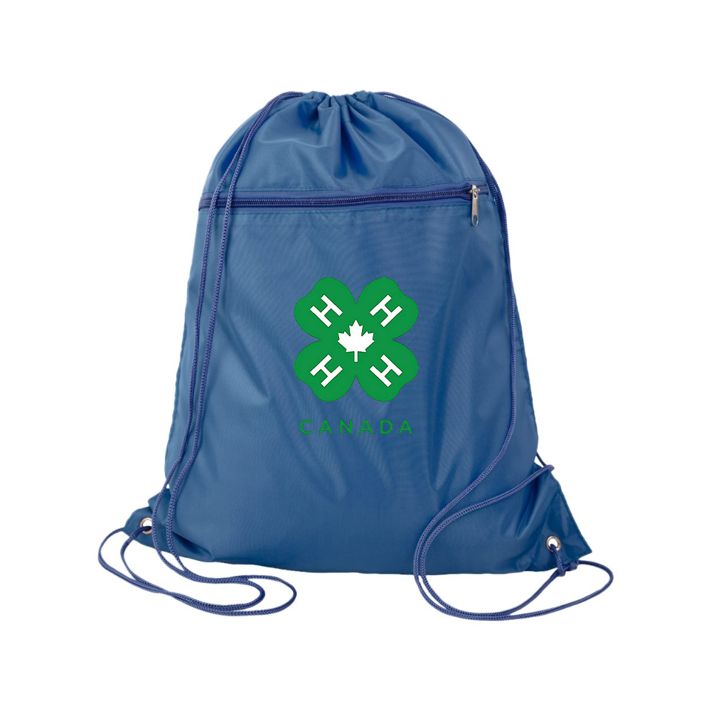 4H Canada Logo Q-Tees - Polyester Cinchpack