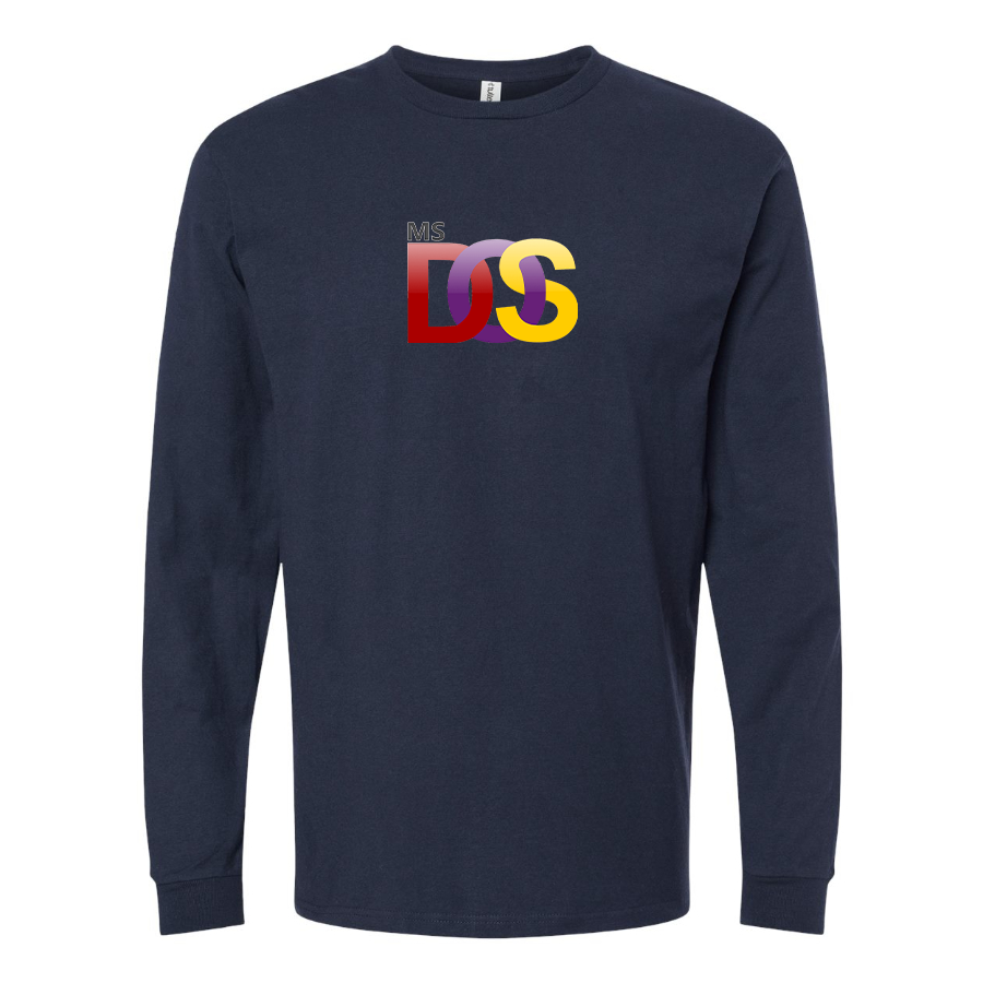 Men's MS DOS Logo Long Sleeve T-Shirt
