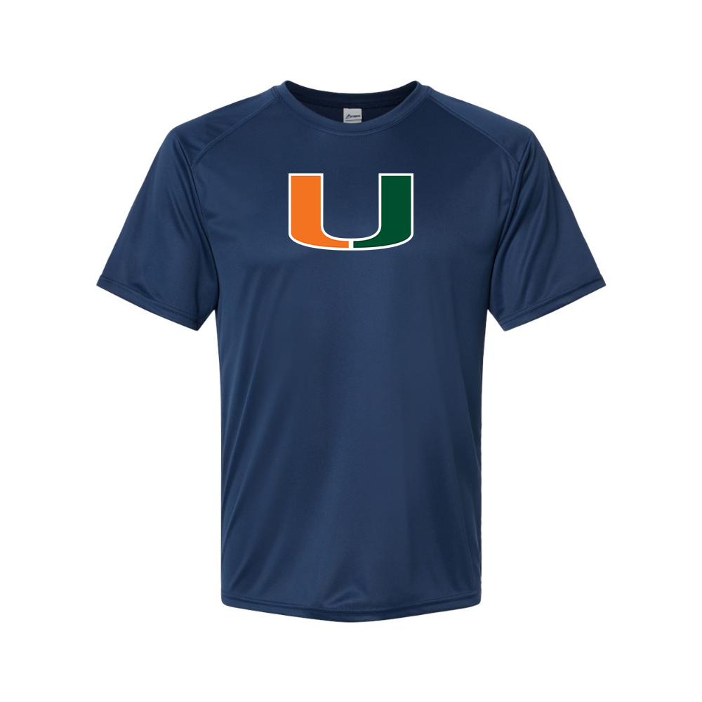 Men's Miami Hurricanes Logo Polyester T-Shirt
