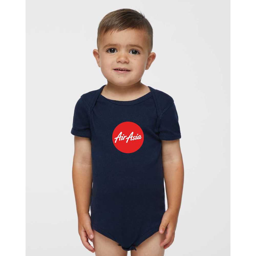 Air Asia Logo  Rabbit Skins Infant Baby Rib Bodysuit