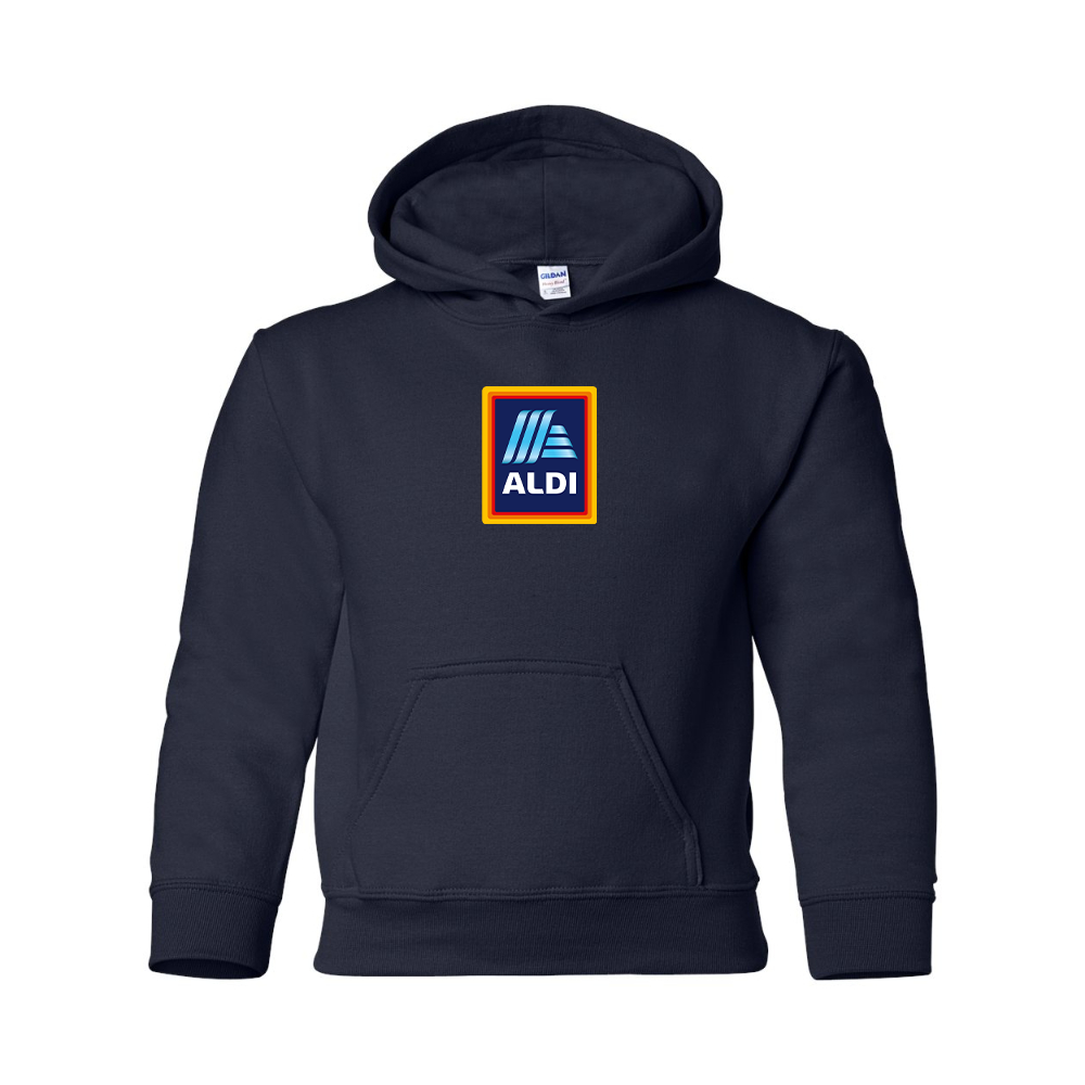 Youth Aldi Logo Gildan Heavy Blend  Hooded Sweatshirt