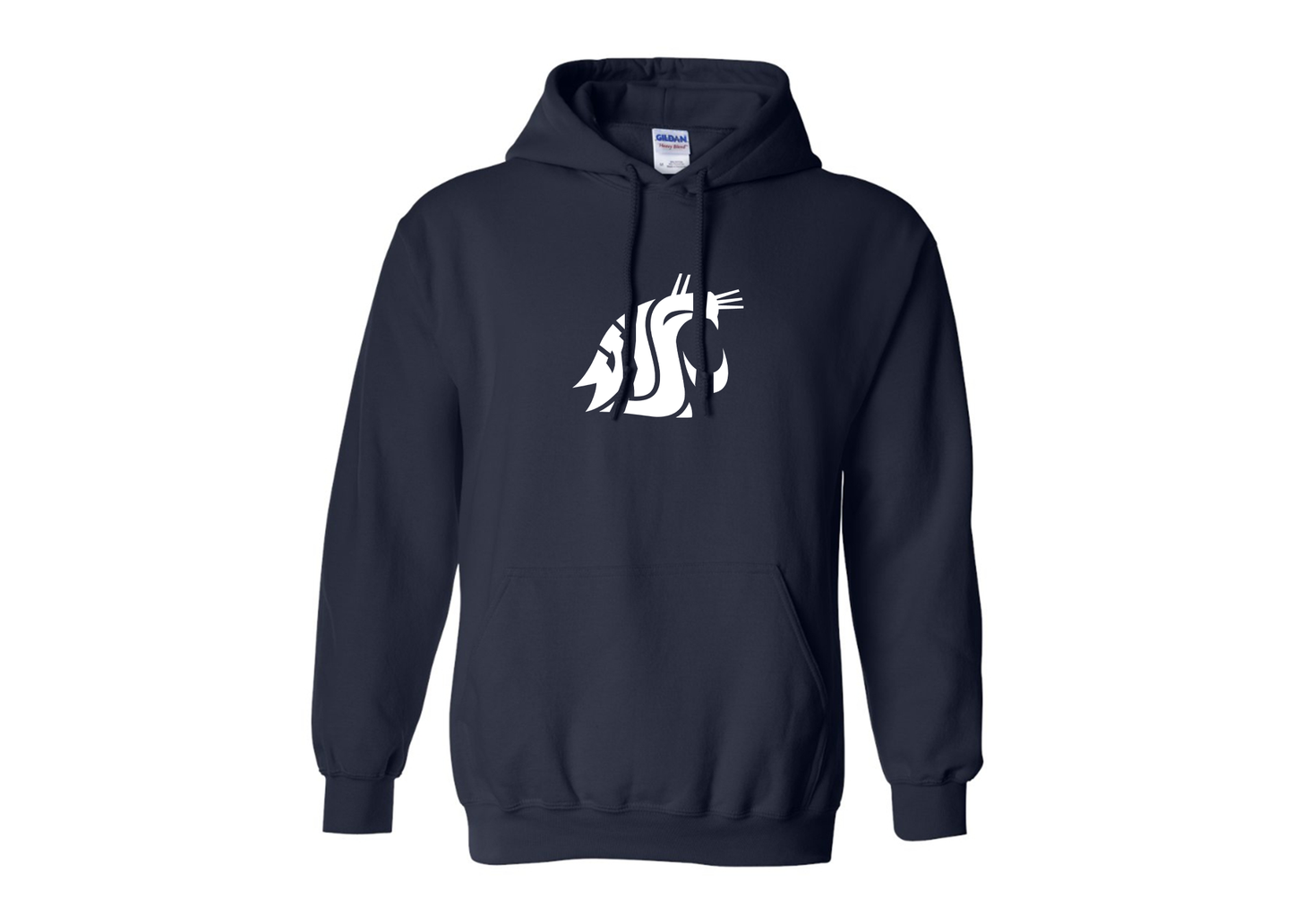 Men's Washington State Cougars Gildan  Heavy Blend Hooded Sweatshirt