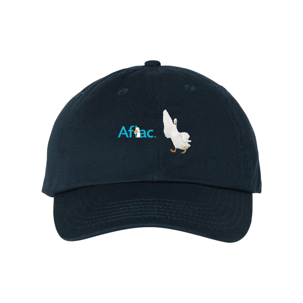 Aflac Logo and Duck Valucap Adult Bio-Washed Classic Dad Hat