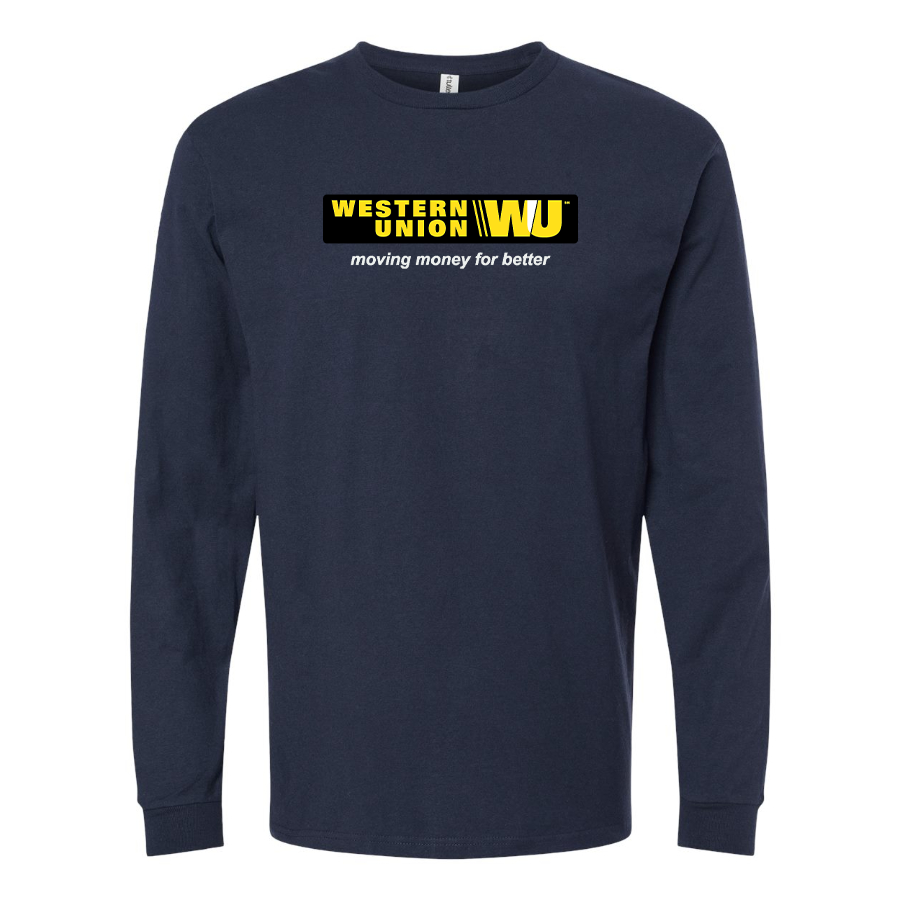 Youth  Wastern Union Logo Cotton Long Sleeve T-Shirt