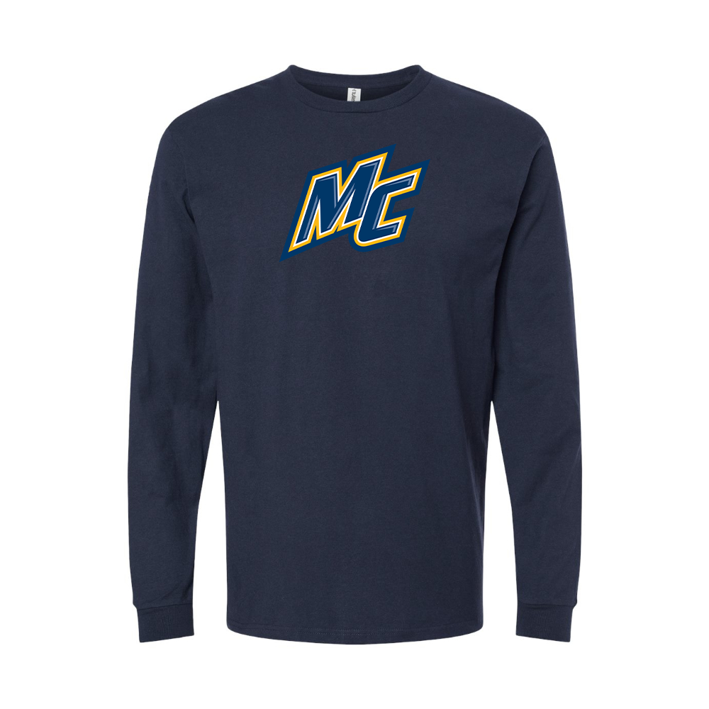Youth Merrimack Warriors Logo Cotton Long Sleeve T-Shirt