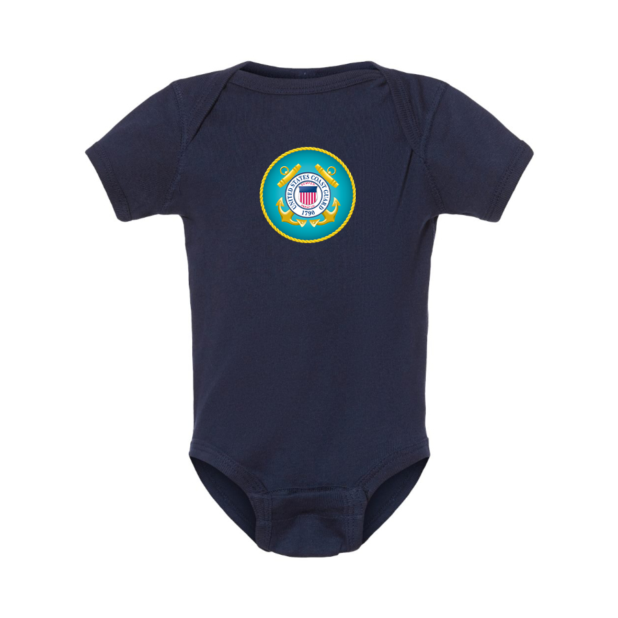 Coast Guard Logo Baby Romper Onesie