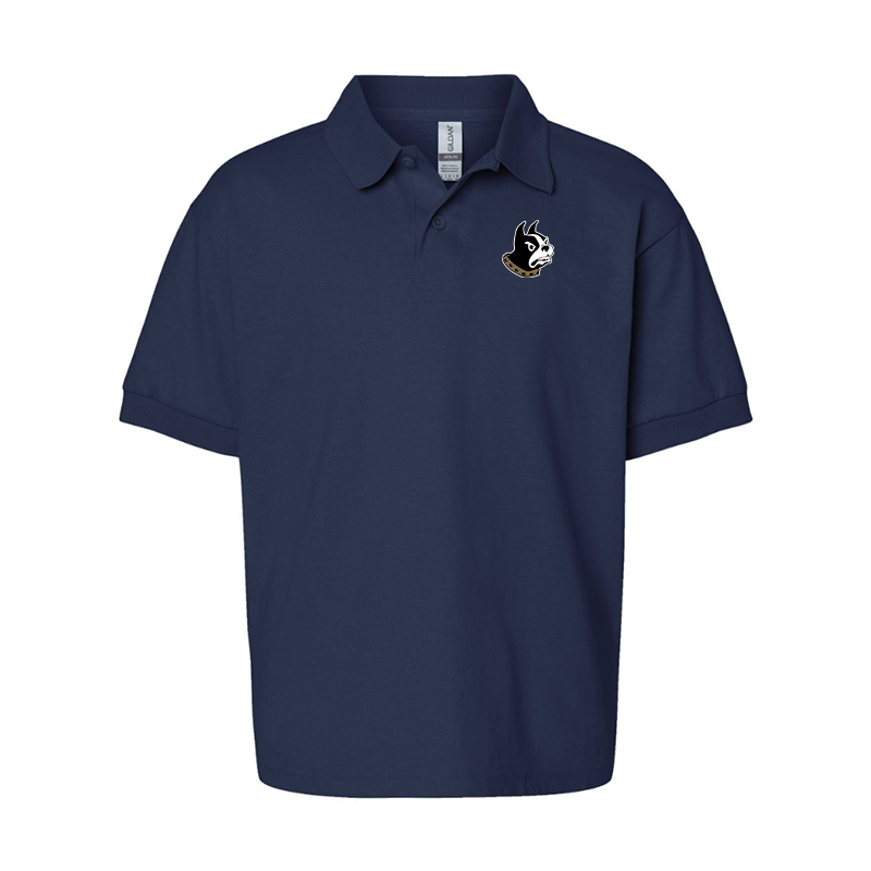 Youth Wofford Terriers Gildan Dry Blend Jersey Polo