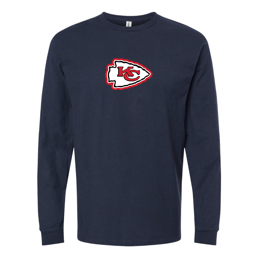 Men's KC Chiefs Logo Long Sleeve T-Shirt