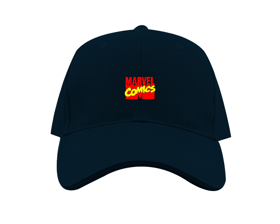 Marvel Comics Logo Dad Baseball Cap Hat