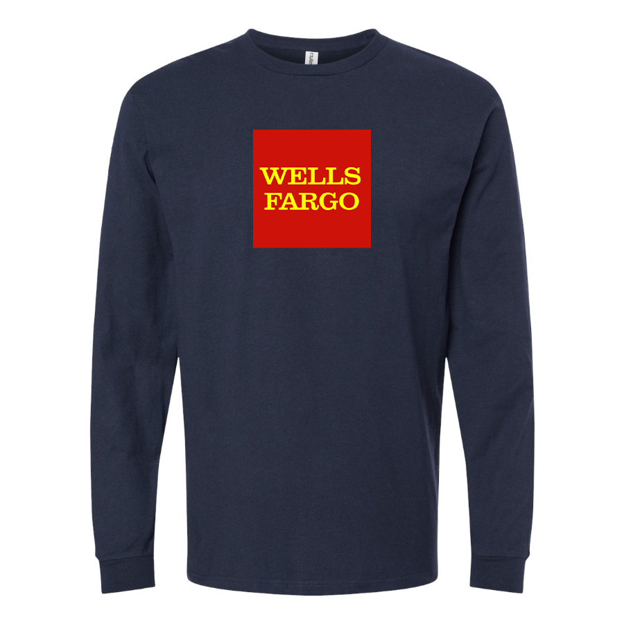 Youth Wells Fargo Logo Cotton Long Sleeve T-Shirt