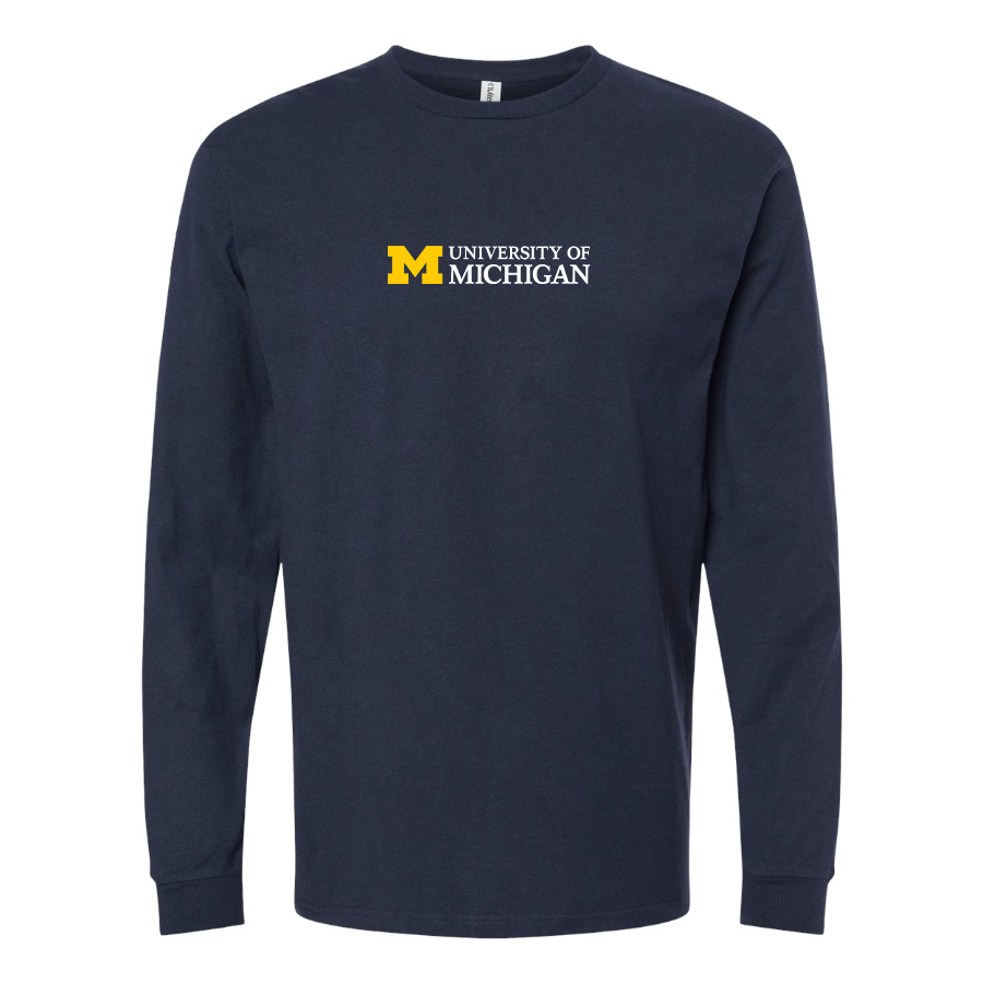 Men's University of Michigan Logo Long Sleeve T-Shirt