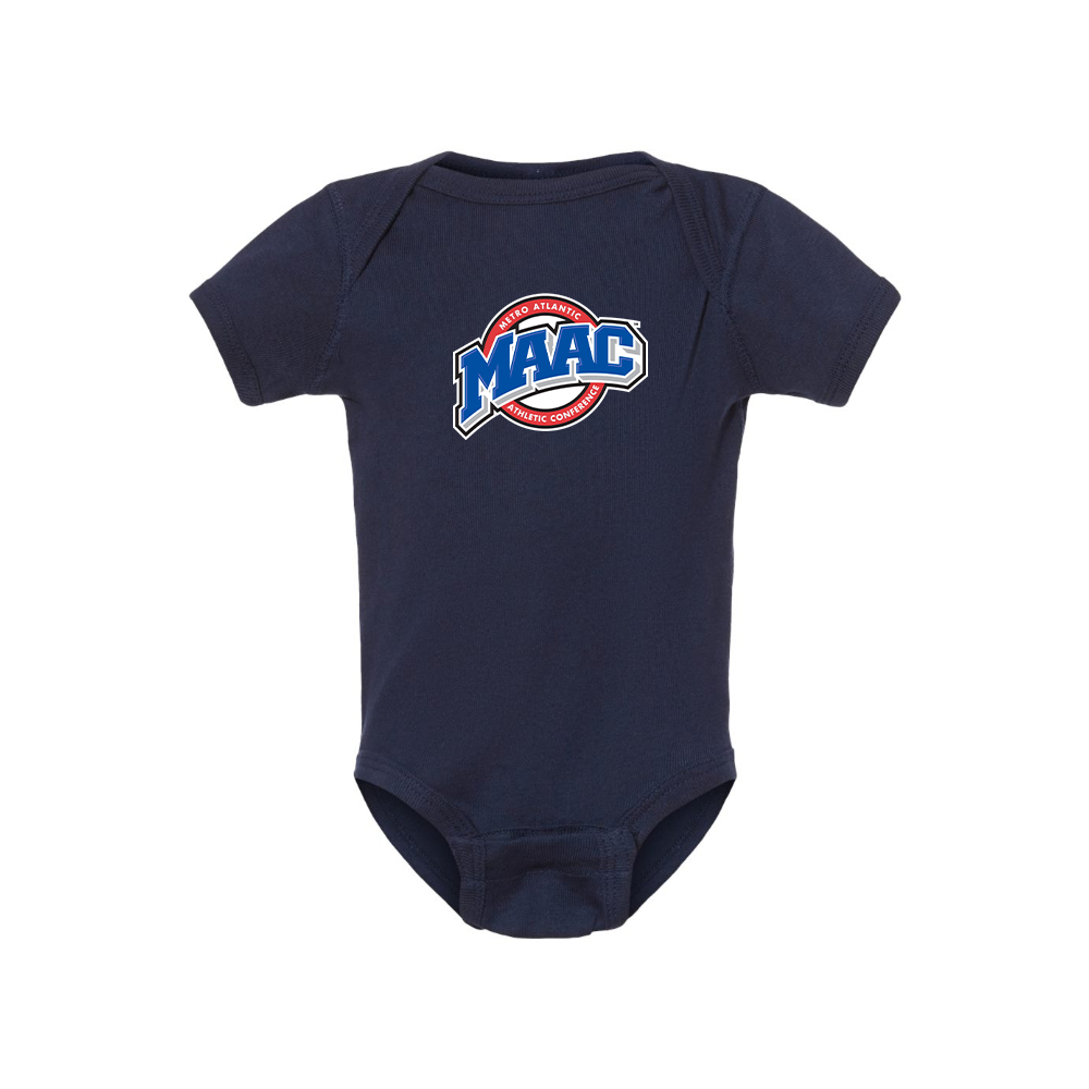 Metro Atlantic Athletic Conference Logo Baby Romper Onesie